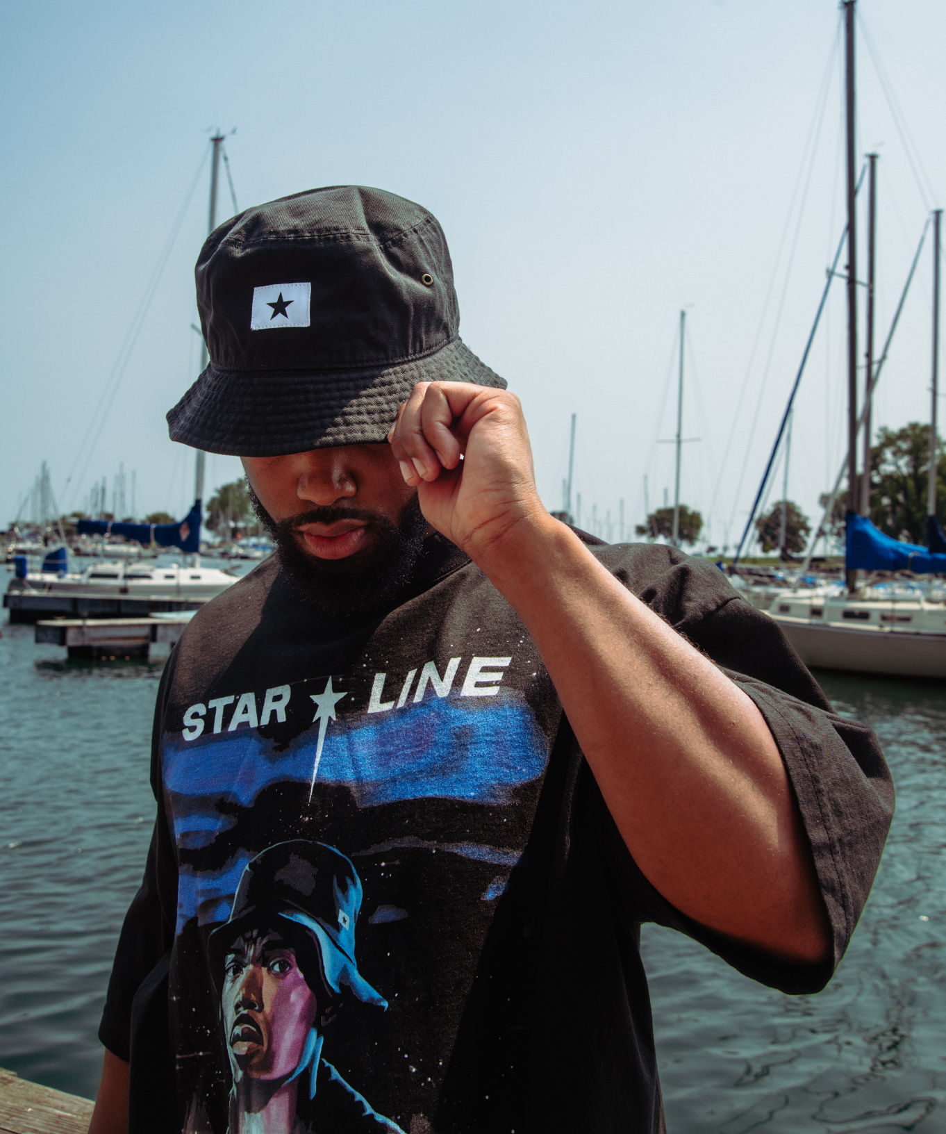 Star Line Bucket Hat