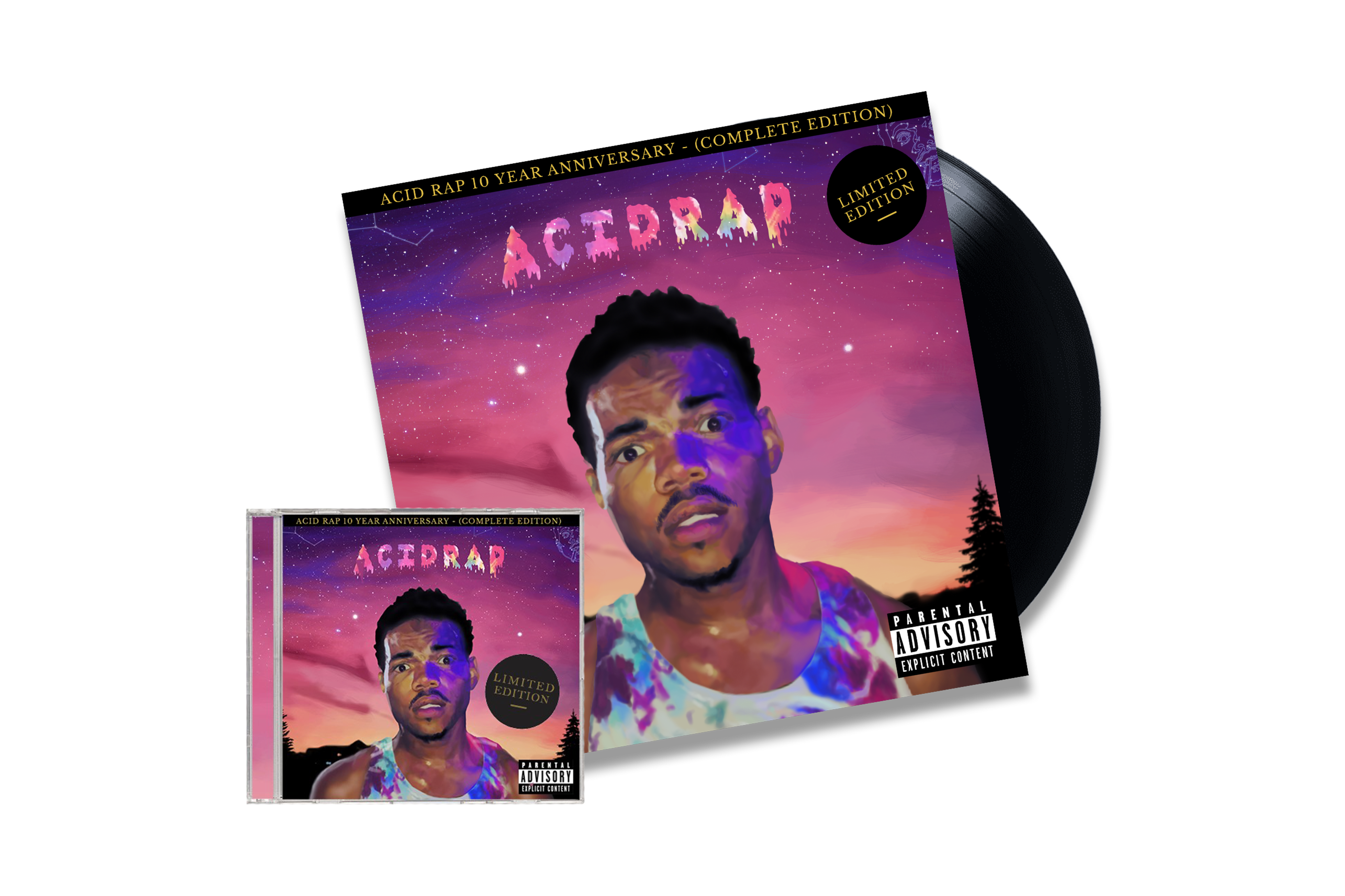 Acidvalleys Rapper Acid Rap Vinyl & CD Bundle – Star Line by Chance The Rapper