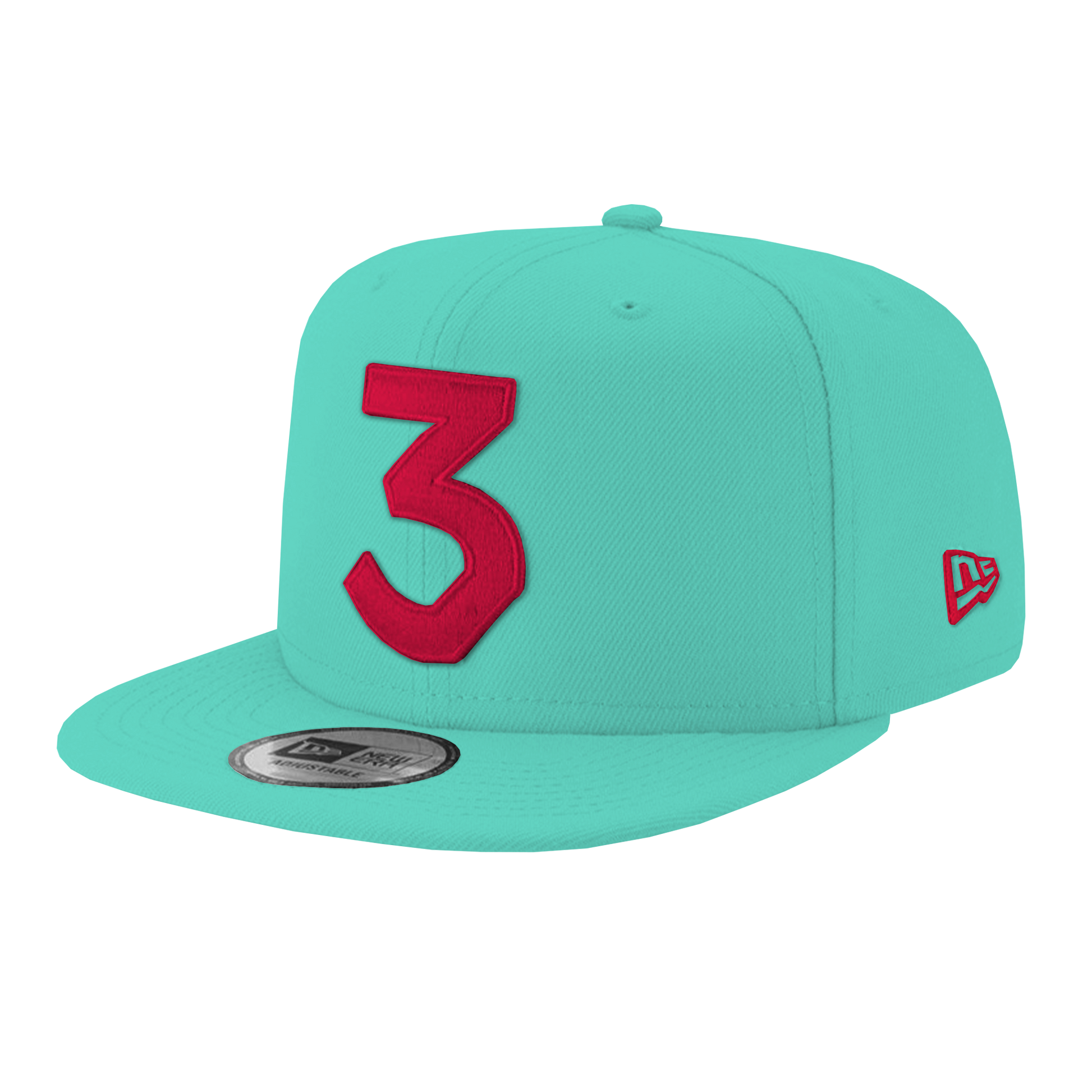 Chance 3 Hat Teal / Red