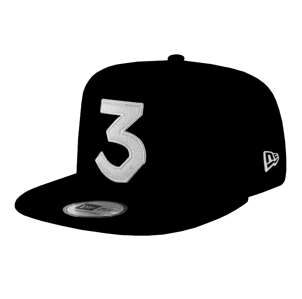 Chance 3 Hat Black/White