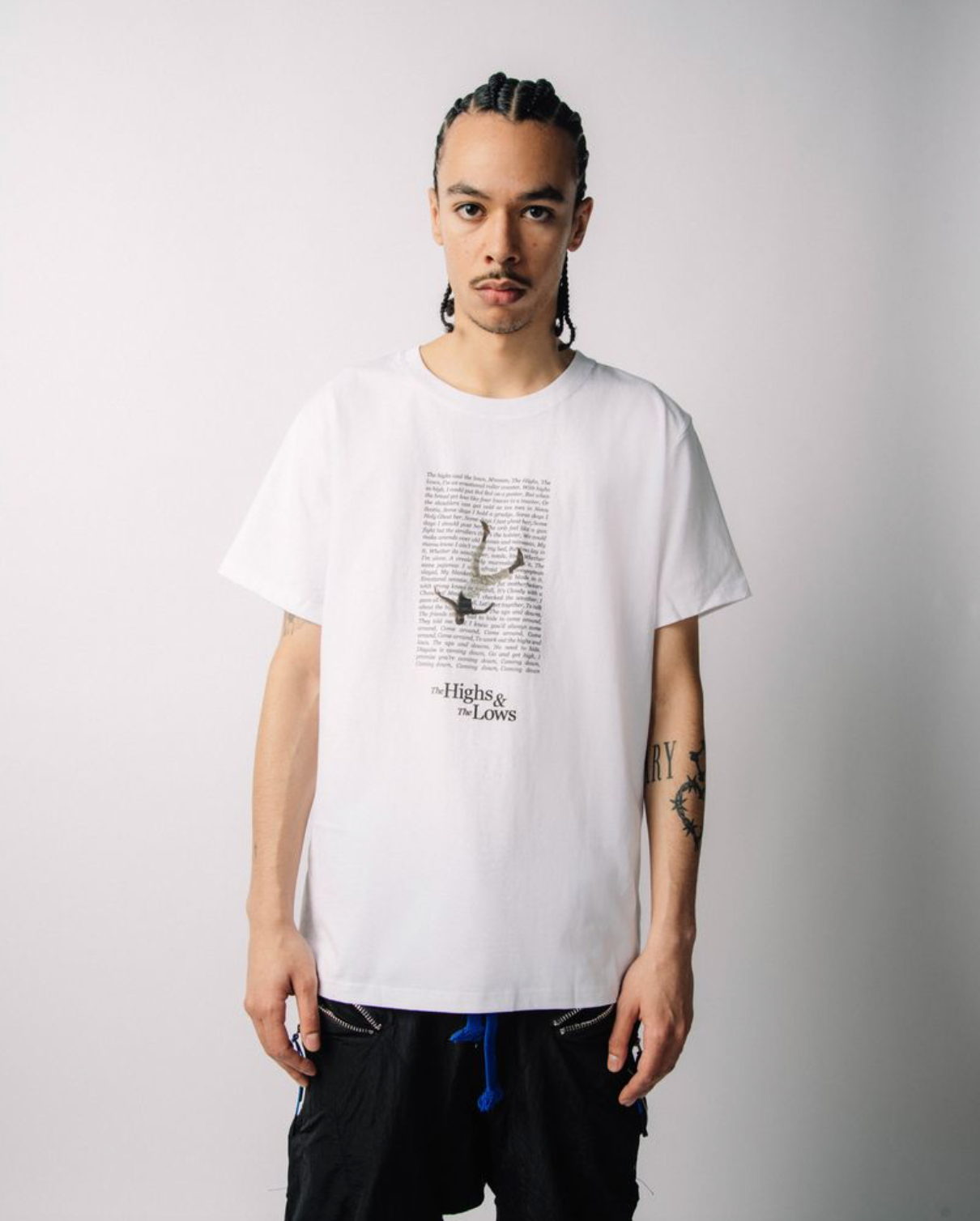 The Highs and The Lows Poetic White T- Shirt