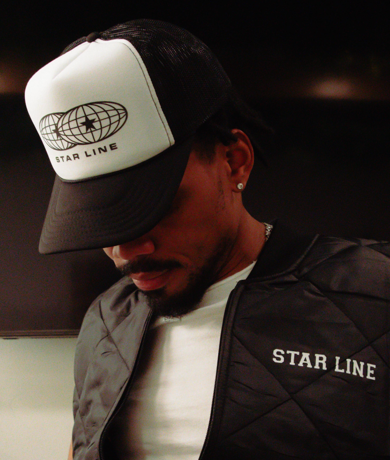 Global Stars Black Trucker Hat