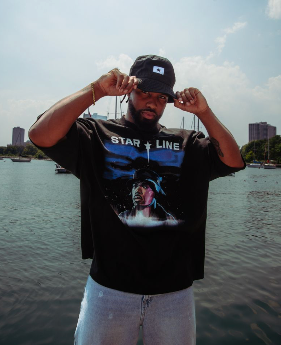 Star Line Bucket Hat