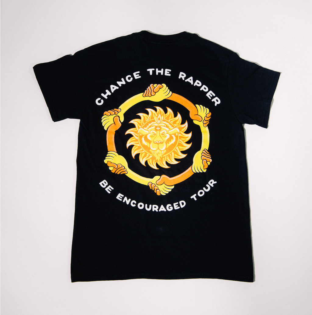 Black BE ENCOURAGED Tour T- Shirt