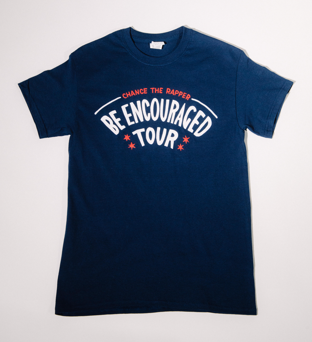 Navy BE ENCOURAGED Tour T-Shirt