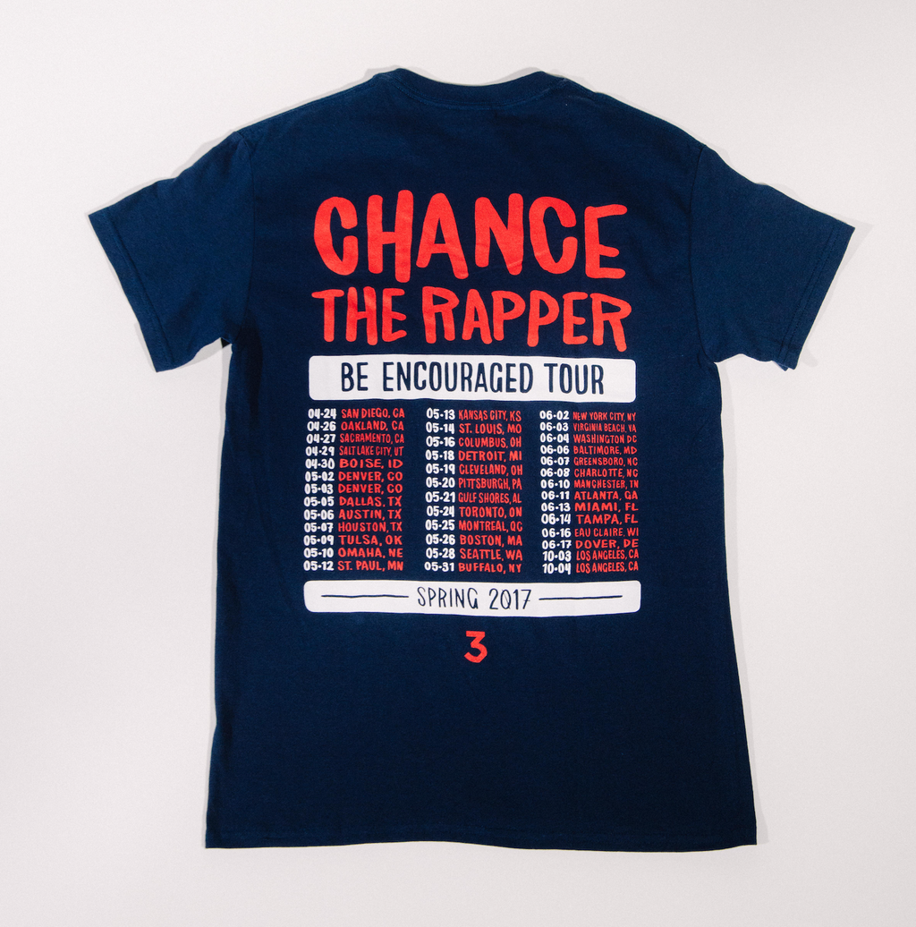 Navy BE ENCOURAGED Tour T-Shirt