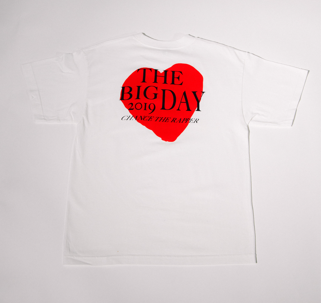 Big Day Heart White Youth T-Shirt